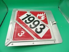 LABELMASTER PLACARD HOLDER WITH ALUMINUM MOUNTING PLATE