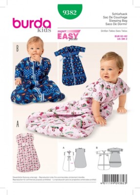 Burda Schnittmuster 9382 Baby 3m-2
