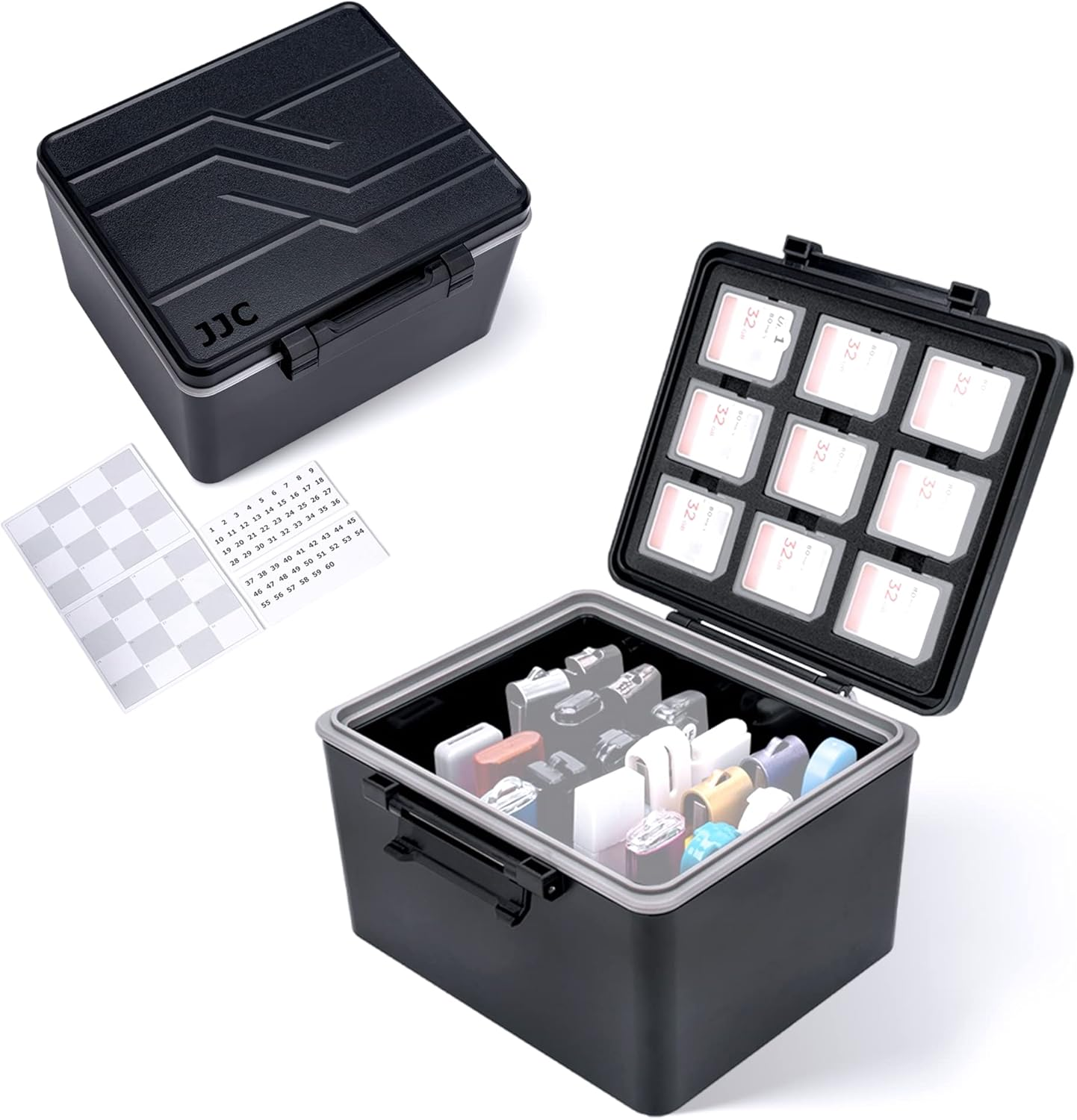 USB Flash Drive Case, Thumb Drive Organizer for 26 USB A/USB C Jump Drive, 9 SD-image