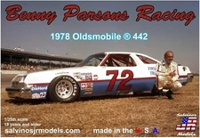 Salvinos JR Models BPO1978D 1/25 Scale #72 Benny Parsons 1978 Olds 442 Plastic M