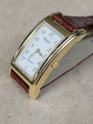 GRUEN CURVEX / SUPER RARE / CREAM DIAL / QUARTZ | eBay