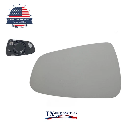 For 2012-2022 Tesla Model S Driver Side Mirror Glass w/ Heated w/o Auto Dimming