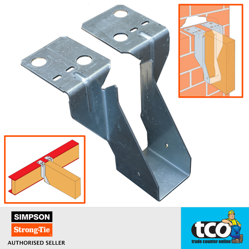 Simpsons Joist Hanger JHM Timber Joists / Truss to Masonry Wall or