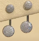 1/4 ctw Micro Pave Diamond Ear Jacket Earrings STERLING — photo 1
