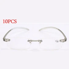 10Pack TR90 Resin Elastic Flexible Rimless Reading Rlasses Reader lightweight