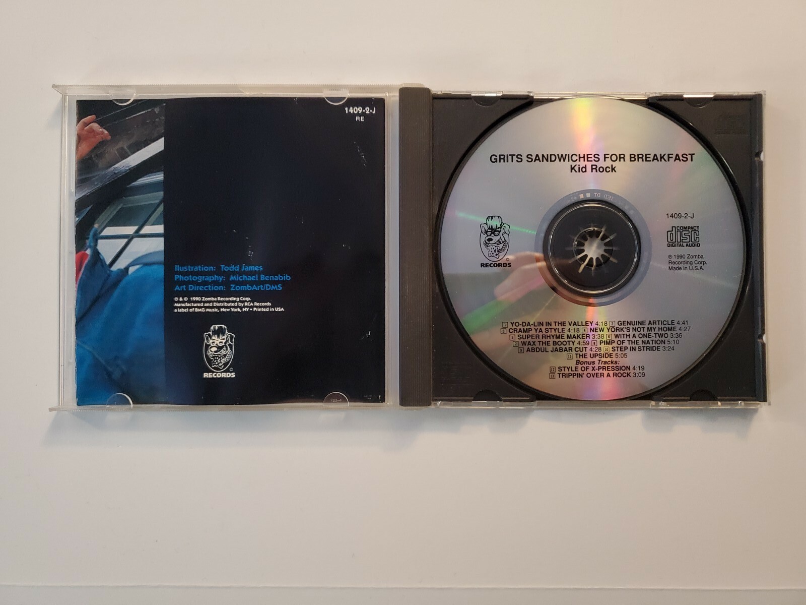 Grits Sandwiches for Breakfast Kid Rock Debut CD Zomba Records