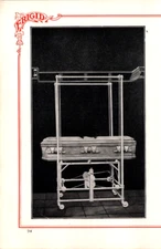 Frigid Fluid Company Mausoleum Elevators Funeral Oddity Print Ad