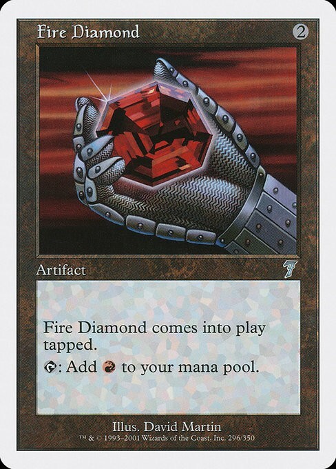 MTG 7th Edition --- FIRE DIAMOND --- Uncommon! NM! Magic the Gathering!