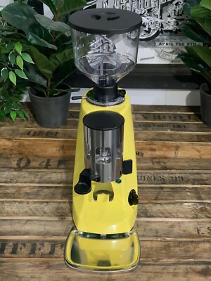 MAZZER ROBUR AUTOMATIC YELLOW ESPRESSO COFFEE GRINDER COMMERCIAL WHOLESALE CAFE