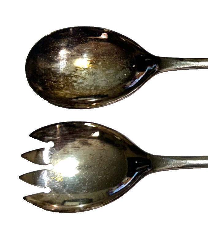 Vintage Celtic Quality SP. Serving Fork With Spoon Made In England 9 - 1/2" Long