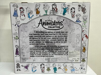 Disney Store ANIMATORS Collection Princess Mini Doll Figure Set of