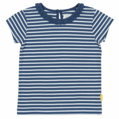 Kite Clothing 100% Bio-Baumwolle, Mädchen (blau) Mini Stripy T-Shirt UVP 18£