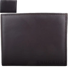 Mens / Gents Soft Leather Bi-Fold RFID Protected Money / Coin Holder / Wallet