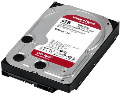 FESTPLATTE WD RED 4TB 5400U/min 256MB SATA III WD40EFAX NASWARE