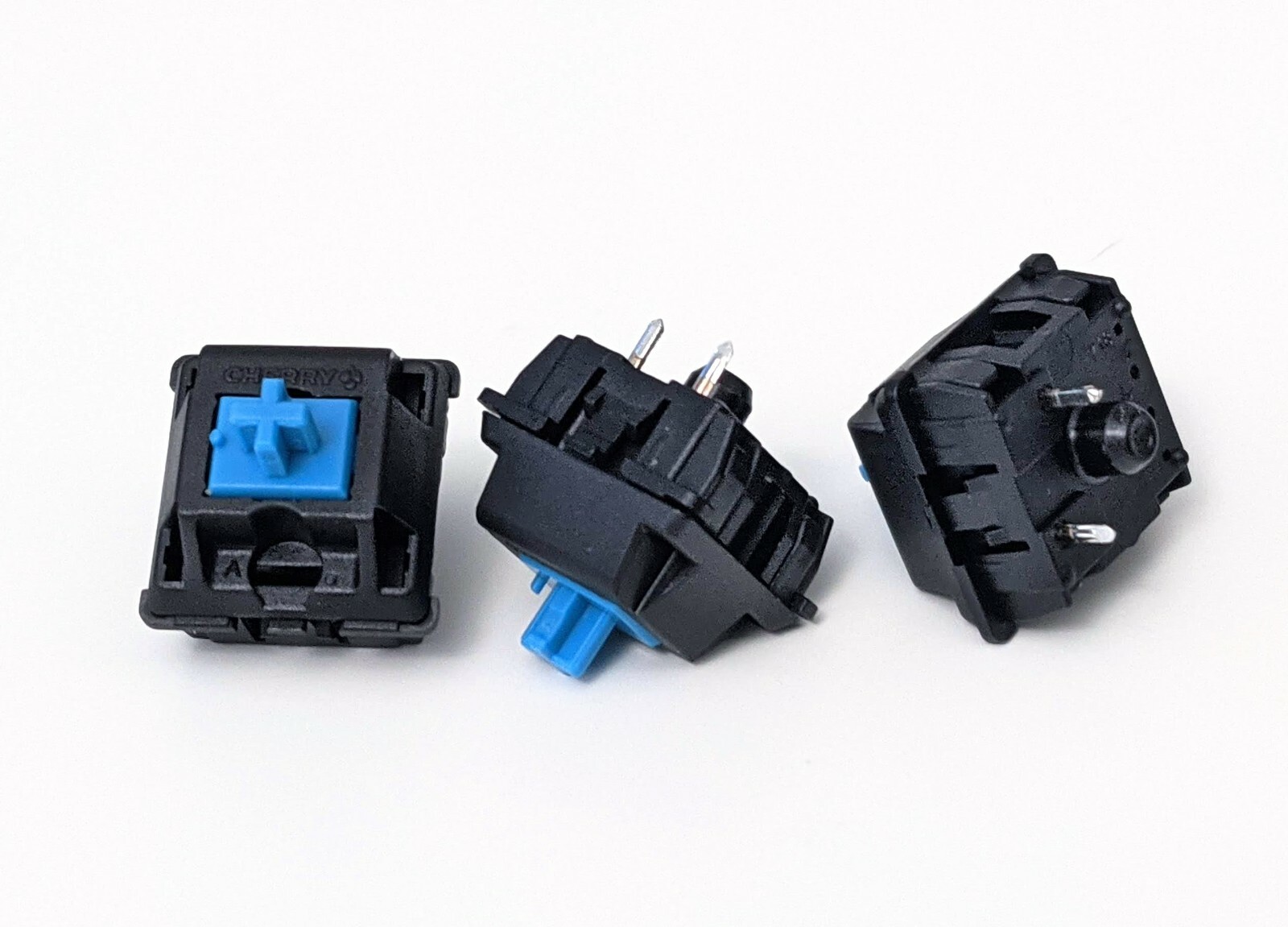 10x Genuine Cherry MX Blue Switches for Mechanical Keyboards - 3 pin, clicky