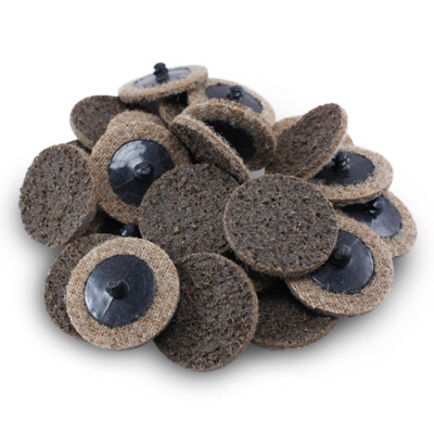 50 Pack - 2'' Roloc Surface Conditioning Discs Coarse Tan Quick Change Prep Pads