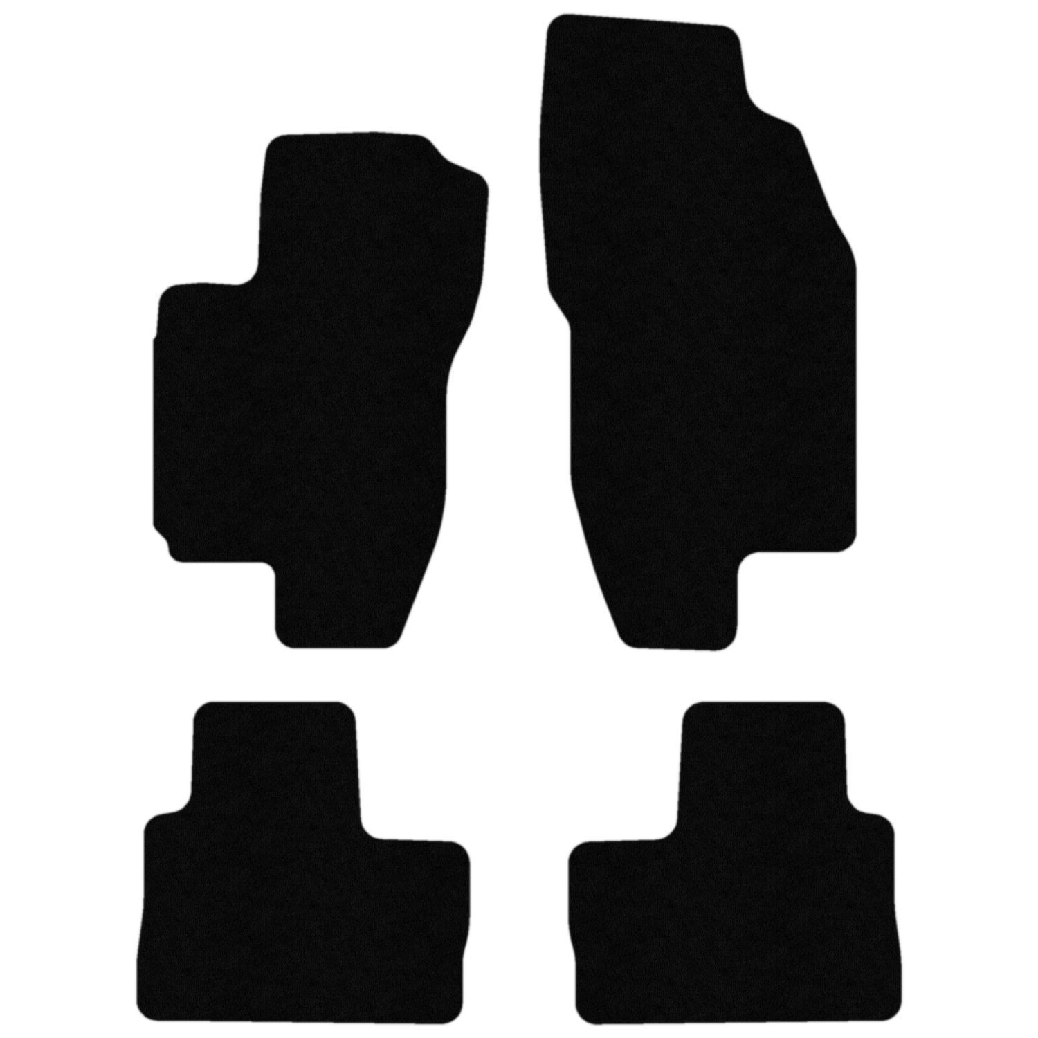 Tapis de sol auto pour Alfa Romeo 156 bleu mat velours confort AF05-1
