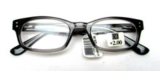 Corinne McCormack Reading Glasses CHANNING BLK/GRY FADE 2.00