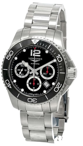 Longines Hydroconquest 43mm Automatic SS Black Dial Men's Watch L3.883.4.56.6 - 第 1/5 張圖片