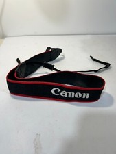 Canon EOS 50D Digital Camera Neck Shoulder Strap Black-Red - Genuine OEM