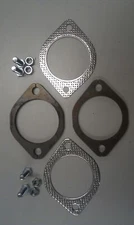 Exhaust Flange Plate Kit - 3" Inch (76mm) 2X Plates & Gaskets - 4X Nuts & Bolts