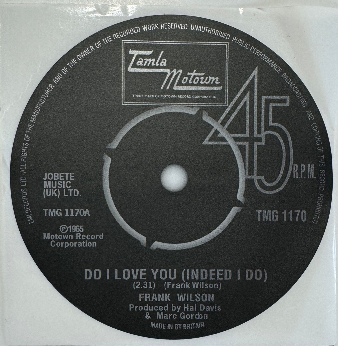 Northern Soul record label stickers. '3 Before 8' Frank Wilson