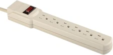 ATE Pro. USA 70109 Power Strip With 6-outlet 3-prung and 15 Amp Circuit Breaker