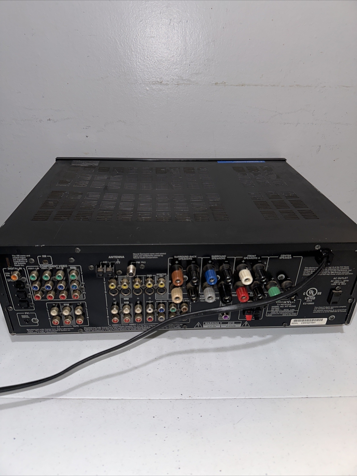 Onkyo HT-R540 AV Receiver 7.1 Channel Surround Sound Receiver-Tested, No Remote