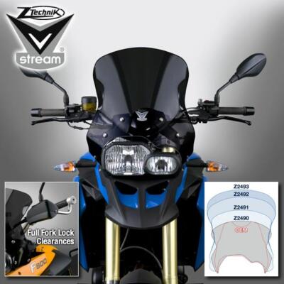 BMW F650GS F800GS 2008-2015 ZTECHNIK VSTREAM DARK TINT SPORT SCREEN WIND SHIELD
