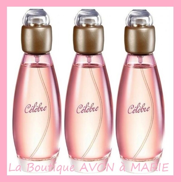 Lot de 3 Eaux de Toilette Célèbre Avon en vaporisateur de 50 ml