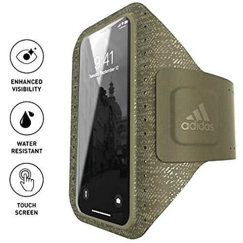 Adidas Sport Bracelet Phone Case Upper Arm Case Touchscreen Run Army Green Khaki - Picture 1 of 13
