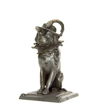 Vienna Bronze Zimmerman Dressed Dog Figure Match Holder