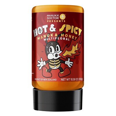 MANUKA DOCTOR - HOT HONEY - HOT & SPICY SQUEEZY Manuka Honey, 100% Pure Hot Flav