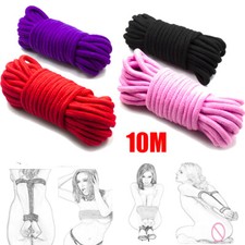 10M/33FT Soft Cotton Rope Shibari Rope Restraint Tie Up Slaves Set