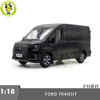 1/18 Ford Transit V348 T8 Van Cargo MPV Black Diecast Model Car