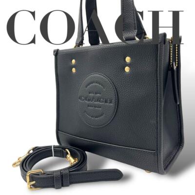 COACH Tote bag 2WAY shoulder diagonal hanging Dempsey 2-way black 