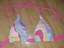 Gorgeous Multi-coloured bikini Top size M UK 10 12