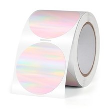 Thermal Labels Holographic 1.5 Inch Vinyl Printer Stickers 500 PCS