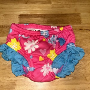Aqua Leisure SZ 12 Months Reuseable Swim Diaper Swim School Pink Unicorn