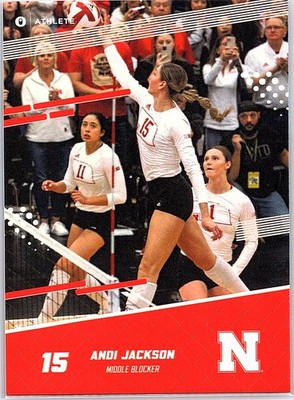 2023 Onit Athlete #15 Andi Jackson Red Nebraska Cornhuskers