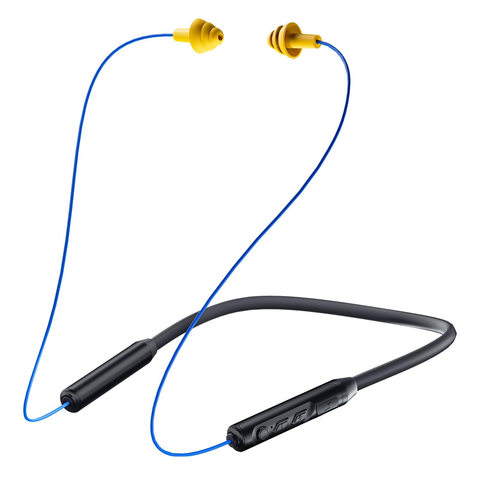 MIPEACE Bluetooth Neckband Earbuds with 29dB Noise Cancelling Earplugs