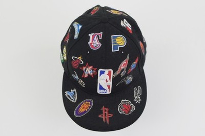 New Era NBA All Over Logo Patch All Star 59Fifty Fitted Hat Cap