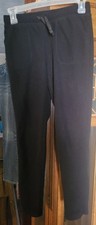 Athletic Works Girls Black Fleece Sweat Pants Size Large 10-12 
