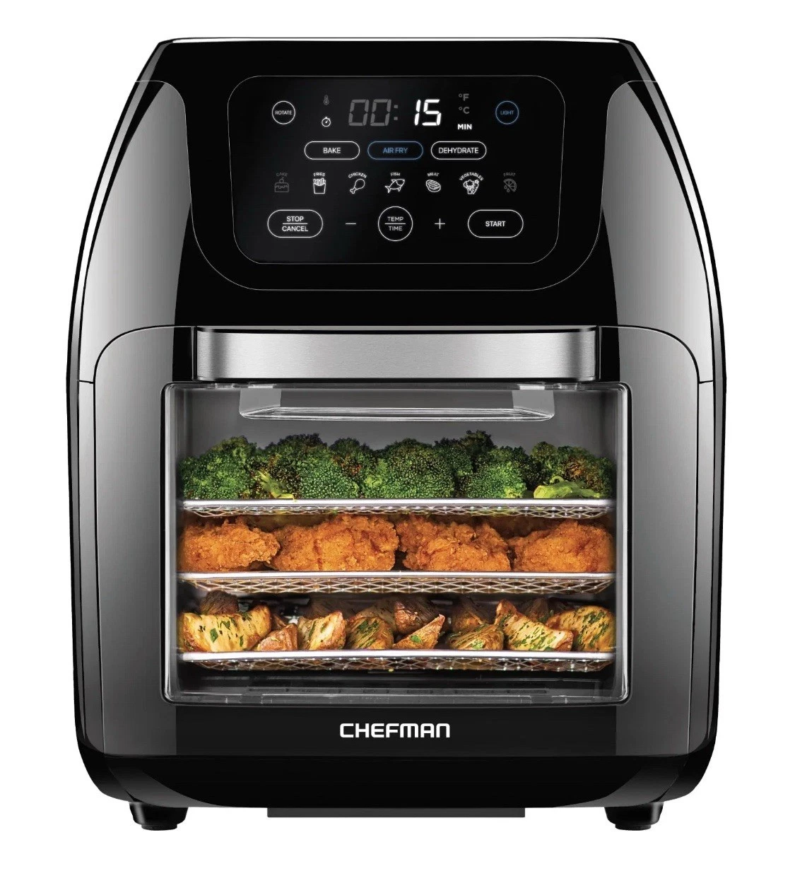 Chefman Multifunctional Digital 10 Qt. Air Fryer, Rotisserie, 17 Presets, Black
Opens in a new windo