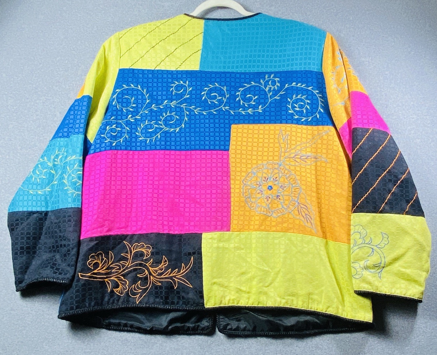 Indigo Moon Multi Colored Mix Patchwork Pattern F… - image 2