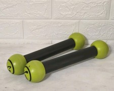 Zumba Bastoncini Tonificanti Shaker Pesi 1 Libbra Ogni Verde Set di 2