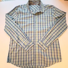 Toad and Co Men's Panorama Long Sleeve Button Down Shirt XL Blue Plaid