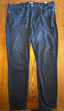 Good American Good Waist Skinny High Rise Dark Wash Stretch Jeans Size 24