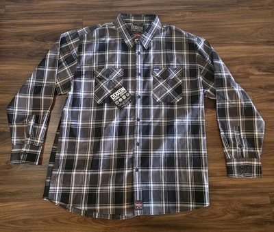 Dixxon Blackline FR Flannel Co Men's Long Sleeve Flame Resistant Shirt Size 4XL