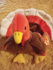 TY Beanie Baby   GOBBLES the Turkey 5.5 in 